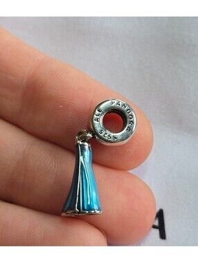 Pandora x Disney frozen elsa Blue Dress Dangle Charm